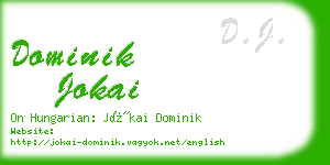 dominik jokai business card